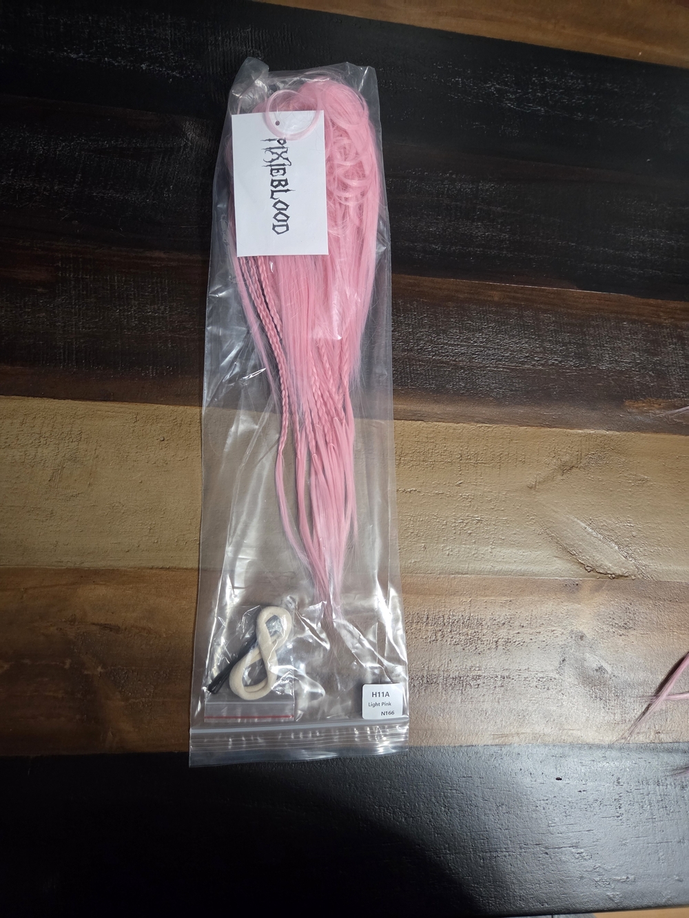 Pink Messy Ponytail Extensions - Picture 2 of 5